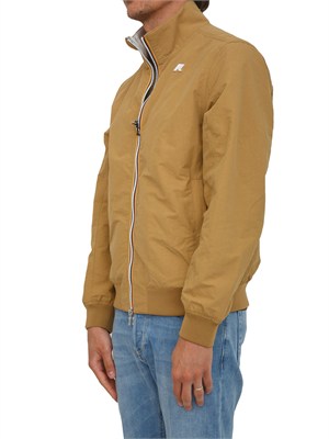 Giubbino Arsene K-Way uomo senape e reversibile grigio ghiaccio in UOMO