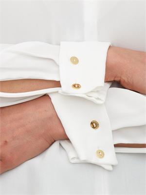 Camicia in georgette avorio Elisabetta Franchi in DONNA