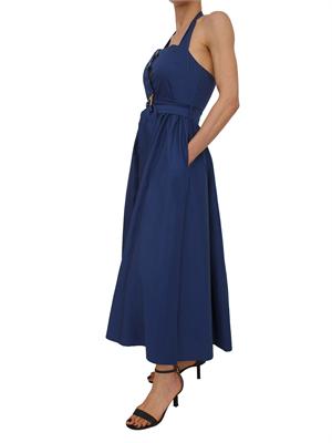 Abito midi Fracomina in misto cotone blu in DONNA