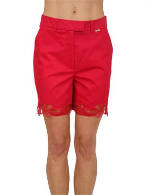 Bermuda Fracomina in cotone fuxia con ricami in DONNA