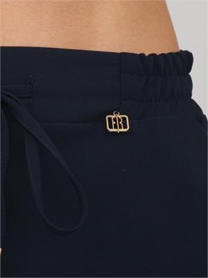 Pantaloni Fracomina in tessuto elasticizzato blu in DONNA