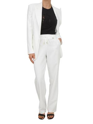 Pantaloni Fracomina in tessuto elasticizzato bianchi in DONNA