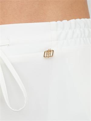 Pantaloni Fracomina in tessuto elasticizzato bianchi in DONNA