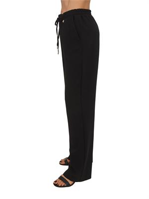 Pantaloni Fracomina in tessuto elasticizzato neri in DONNA