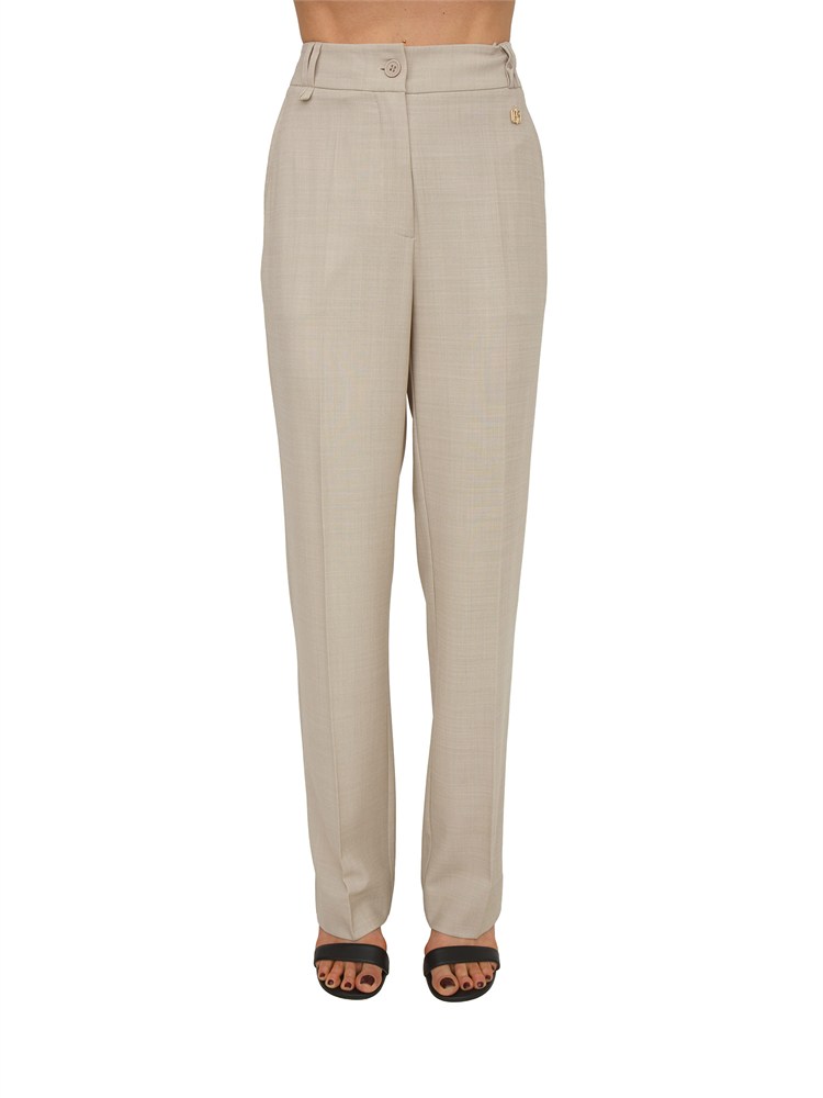 Pantaloni Fracomina in tessuto beige