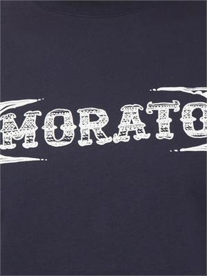 T-shirt Antony Morato in cotone blu stampa logo in UOMO