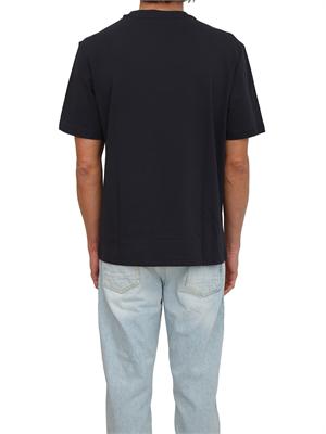 T-shirt Antony Morato in cotone blu logo ton sur ton in UOMO