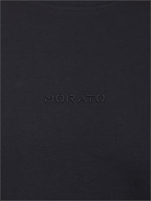 T-shirt Antony Morato in cotone blu logo ton sur ton in UOMO