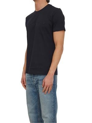 T-shirt Antony Morato in cotone interlock blu stampa logo in UOMO