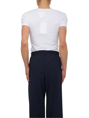 T-shirt bianca Fracomina in misto cotone logo in pizzo in DONNA