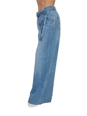 Jeans flare a palazzo Fracomina in denim medio chiaro in DONNA