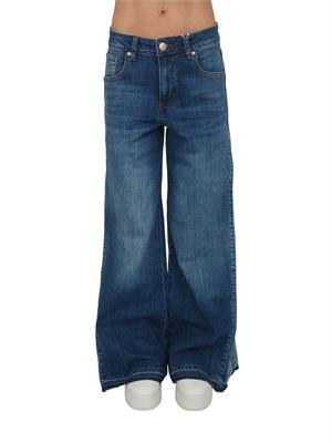Jeans Fracomina in denim blu medio fondo ampio in DONNA