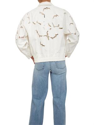 Giubbino Liu Jo donna in cotone bianco traforato in DONNA