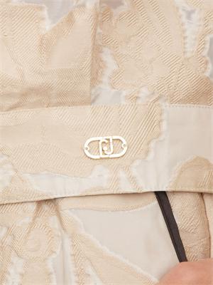 Giubbino Liu Jo donna in organza con lavorazione jacquard beige in DONNA