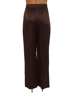 Pantaloni Liu Jo donna in raso wrinkle marrone in DONNA