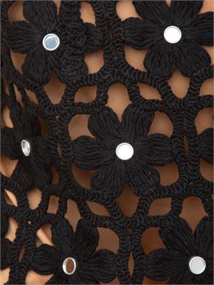 Gonna Michael Michael Kors in pizzo crochet nero in DONNA