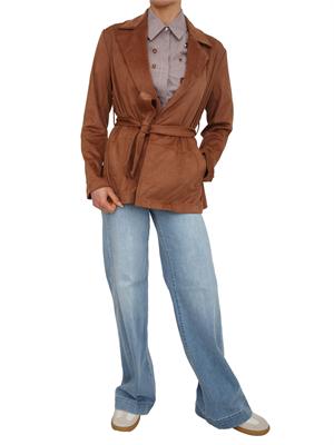 Giacca Liu Jo donna in camoscio marrone in DONNA