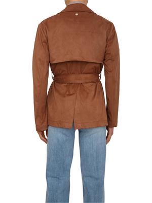 Giacca Liu Jo donna in camoscio marrone in DONNA