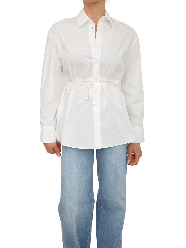 Camicia Liu Jo donna in popeline di cotone bianco