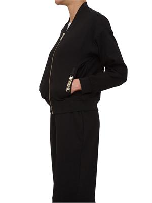 Felpa Liu Jo donna in tessuto nero con catenine in DONNA