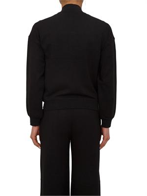 Felpa Liu Jo donna in tessuto nero con catenine in DONNA