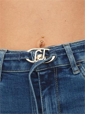 Jeans flare Liu Jo donna in denim stretch blu scuro in DONNA