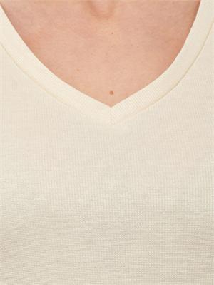 T-shirt Liu Jo donna in viscosa e lurex beige in DONNA