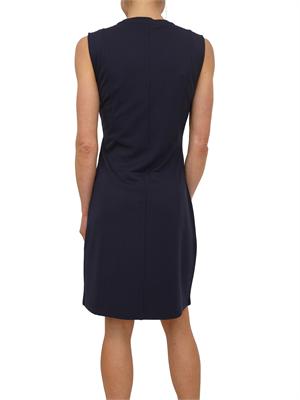Abito smanicato Liu Jo in jersey blu dettagli dorati in DONNA