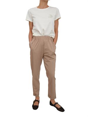 Pantaloni Liu Jo donna in tessuto beige in DONNA