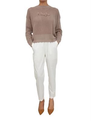 Pantaloni Liu Jo donna in tessuto bianco in DONNA