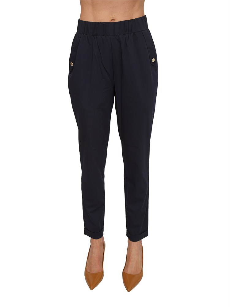 Pantaloni Liu Jo donna in tessuto blu