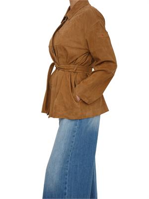 Giubbino Peuterey donna in pelle scamosciata cuoio in DONNA