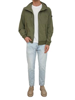 Giubbino Peuterey uomo in nylon stretch ritorto verde in UOMO