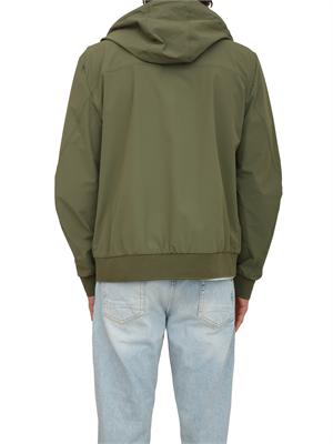 Giubbino Peuterey uomo in nylon stretch ritorto verde in UOMO