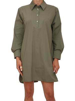 Vestito chemisier EMMGENZANA Emme Marella in cotone verde in DONNA