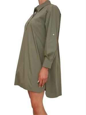 Vestito chemisier EMMGENZANA Emme Marella in cotone verde in DONNA