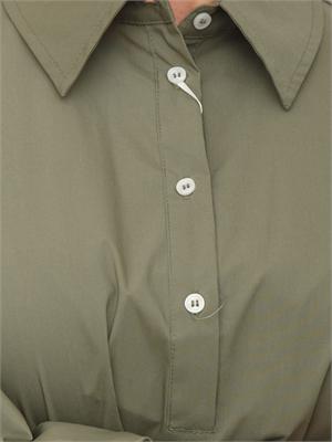 Vestito chemisier EMMGENZANA Emme Marella in cotone verde in DONNA