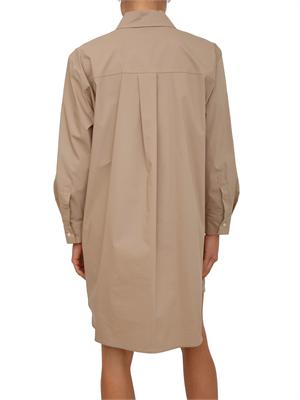 Vestito chemisier EMMGENZANA Emme Marella in cotone beige in DONNA
