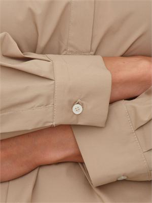 Vestito chemisier EMMGENZANA Emme Marella in cotone beige in DONNA