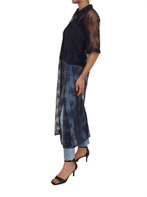 Set canotta+chemisier Alisso Emme Marella in pizzo blu in DONNA