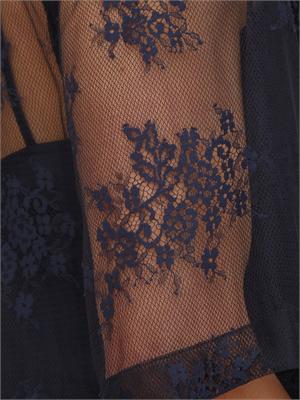 Set canotta+chemisier Alisso Emme Marella in pizzo blu in DONNA