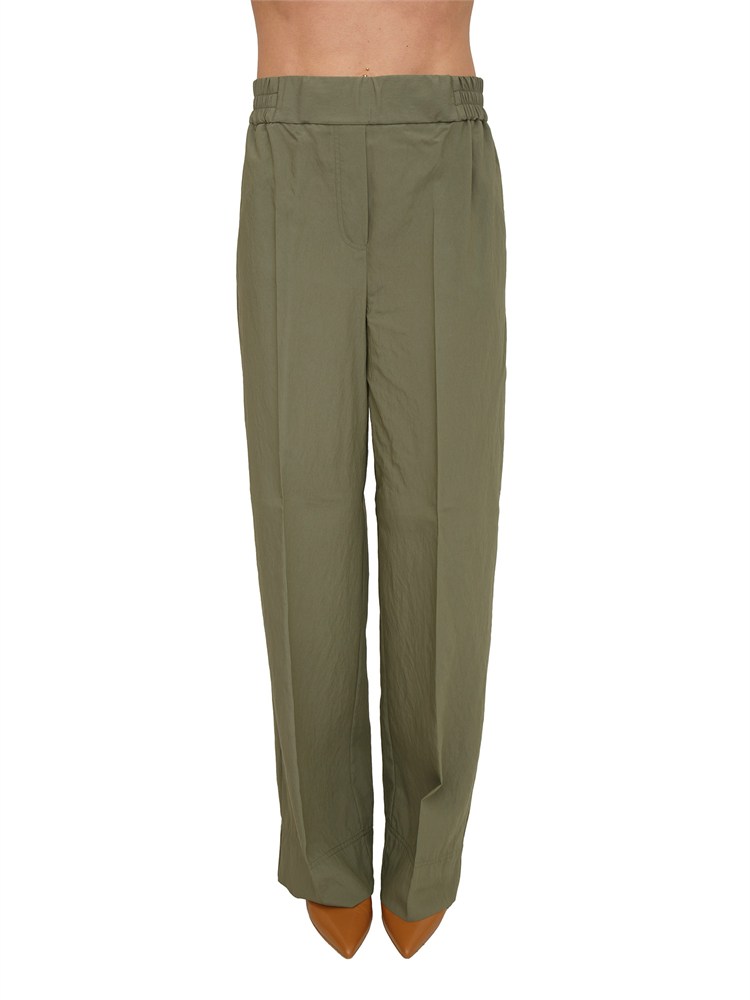 Pantaloni Angolo Emme Marella in viscosa verde