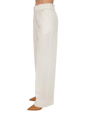 Pantaloni Angolo Emme Marella in viscosa avorio in DONNA