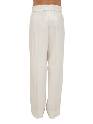 Pantaloni Angolo Emme Marella in viscosa avorio in DONNA