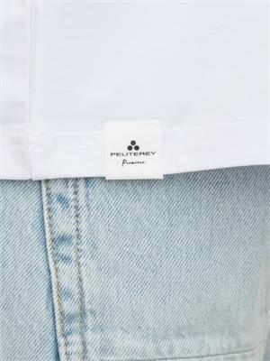 T-shirt Peuterey uomo in cotone bianco in UOMO