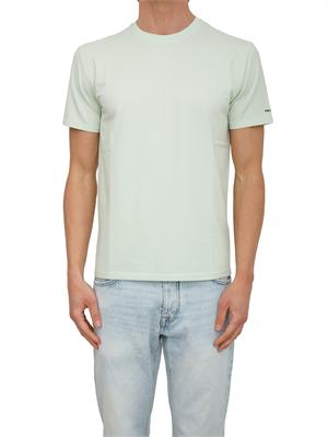 T-shirt Peuterey uomo in cotone e seta acquamarina in UOMO
