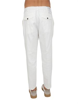 Pantaloni bianchi PT Torino in cotone e seta in UOMO