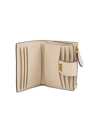 Piccolo portafoglio Pinko in pelle beige in DONNA