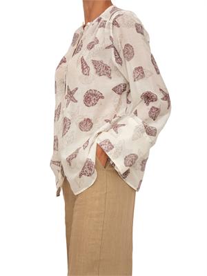 Camicia Mlldisco di Marella in voile di seta stampata in DONNA
