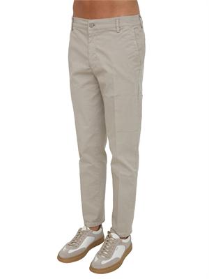 Pantaloni chino PT Torino in gabardina stretch blu in UOMO